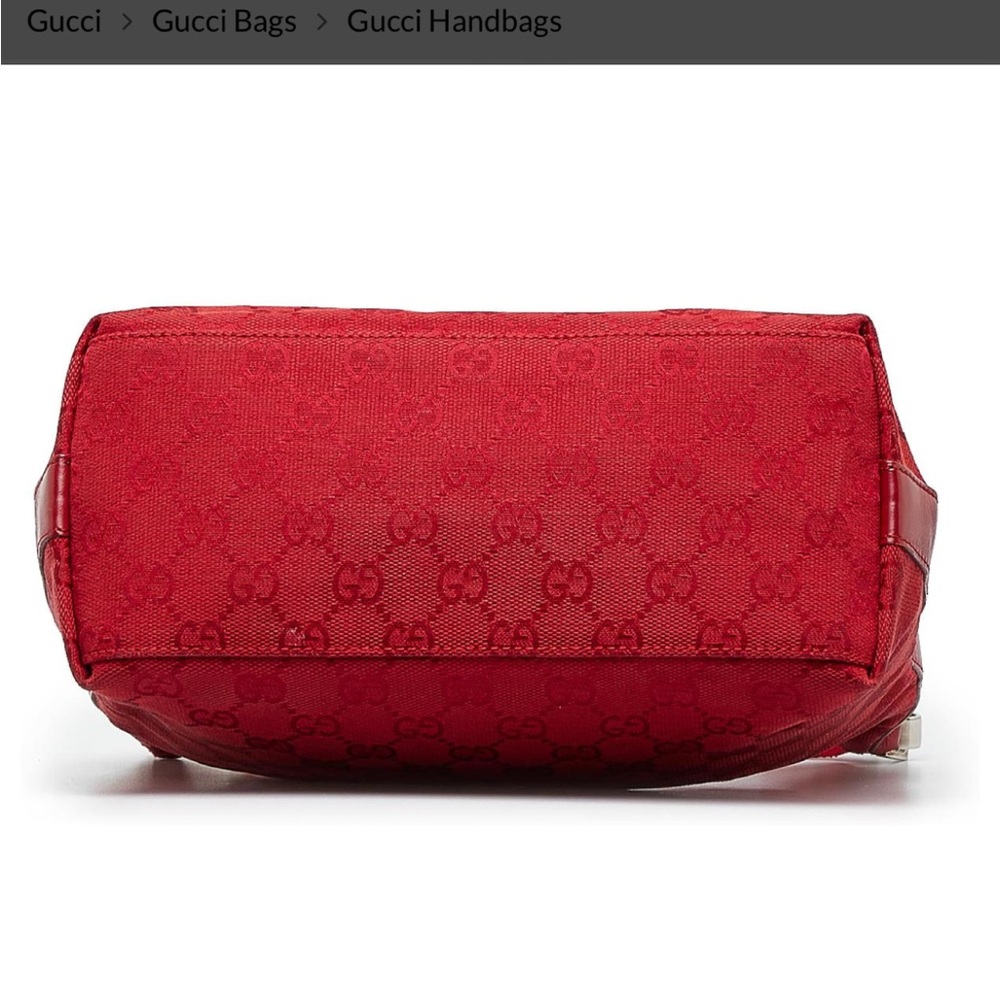 Gucci Red GG Canvas Shoulder Bag - Picture 5 of 12